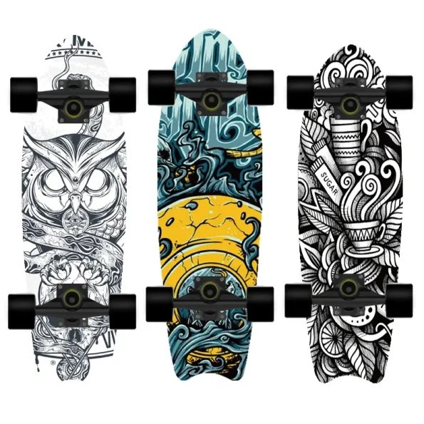 72-20CM-4-Rounds-Skateboard-Man-Land-Surfboard-Fish-Tail-Plate-Longboard-Maple-Color-Printing-Single-1.webp